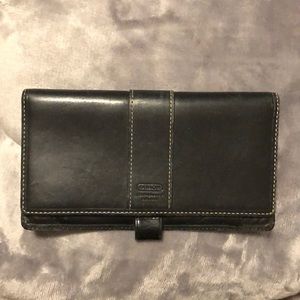Authentic Coach Leather Checkbook Cover